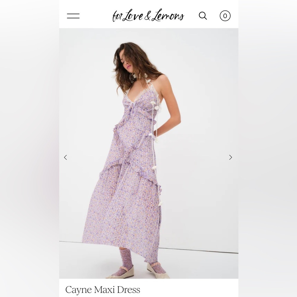 For love and lemons cayne maxi dress
